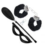 Kit Máscara Tiazinha com Chibata Oval e Algema Domínio Total