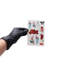 Cartela De Tatuagem Temporária Com Flores e Borboletas