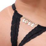 Calcinha Personalizada Fio Dental Apimentada Frase Love
