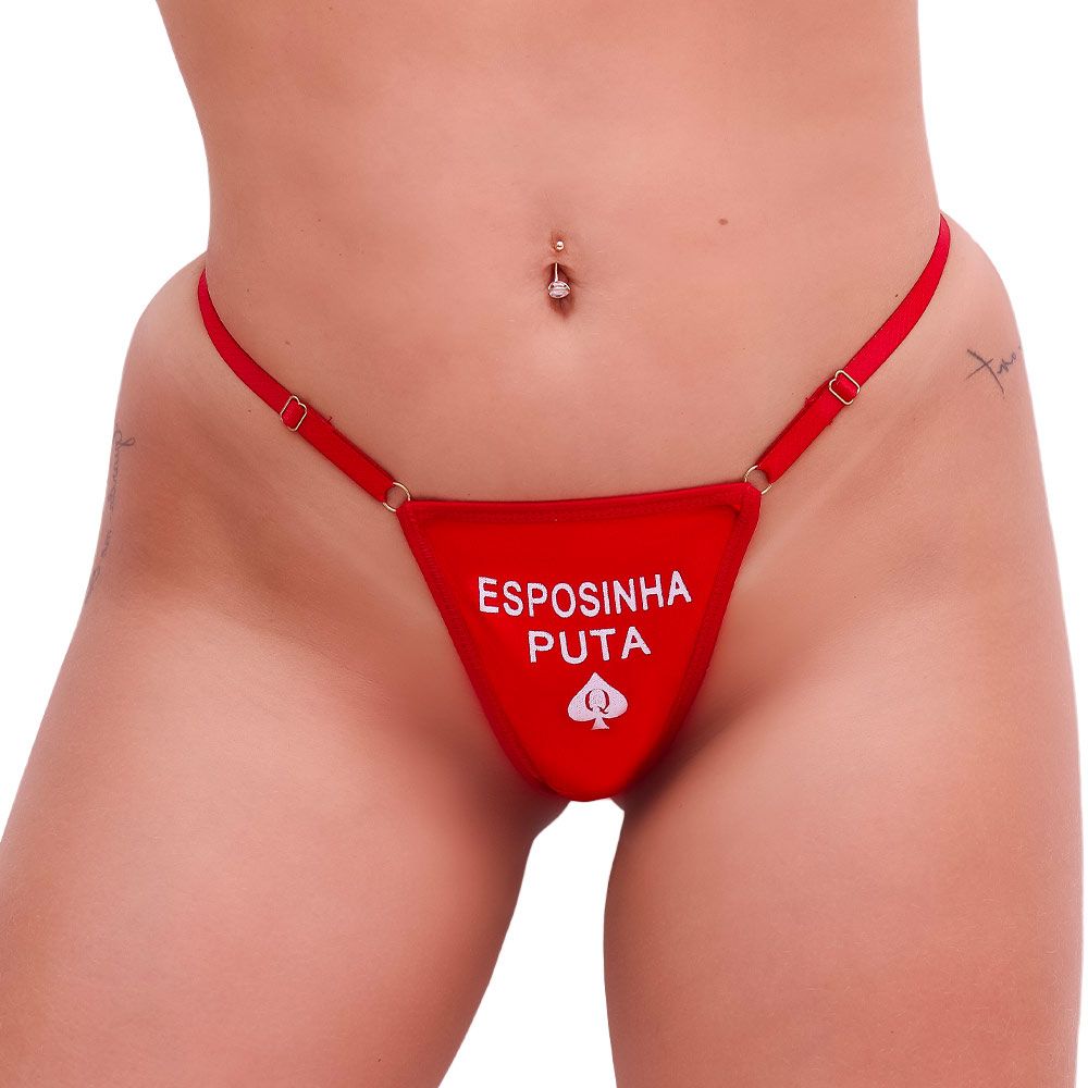 Calcinha Esposinha Puta Com Gargantilha Atrevida e Ousada - SutilSexy Moda  Íntima Sensual SexShop