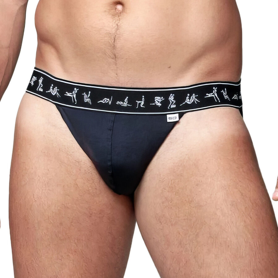 Cueca Gay Jockstrap Em Suplex Kama Sutra Bumbum a Mostra