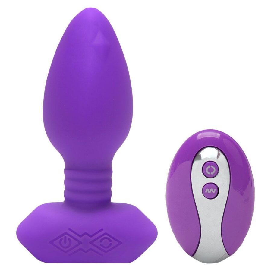 Plug Anal Médio Delicioso Com Vibro e Rotação Controle por APP