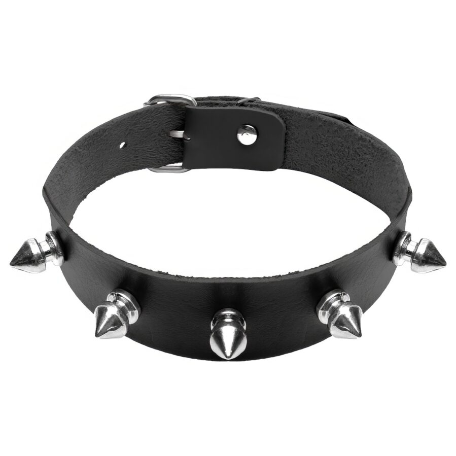 Gargantilha Gótica Punk Spike Choker Estilo Rebelde Audacioso